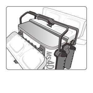 Daiichiseiko Tackle carrier MS2725 White