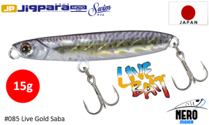 MC Jigpara Micro Swim JPMSW-15g #085 Live Gold Saba