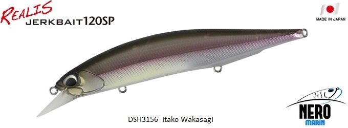 Realis Jerkbait 120SP DSH3156 Itako Wakasagi