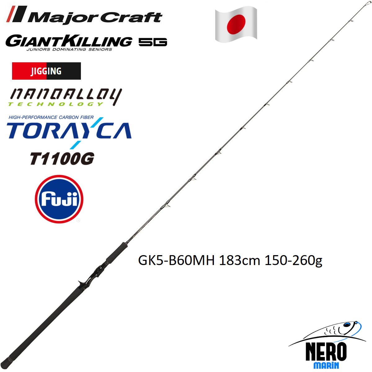MC Giant Killing New GK5-B60MH Jigging Kamış 183cm 150-260g