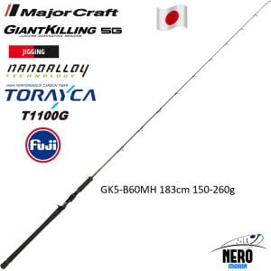 MC Giant Killing New GK5-B60MH Jigging Kamış 183cm 150-260g