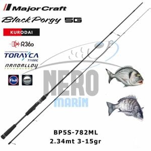 MC 5G Black Porgy Kurodai BP5S-782ML 2.34mt 3-15gr