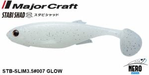 MC Stabi Shad STB-Fat 3.5L #007 GLOW