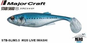 MC Stabi Shad STB-Fat 3.5L #020 LIVE IWASHI