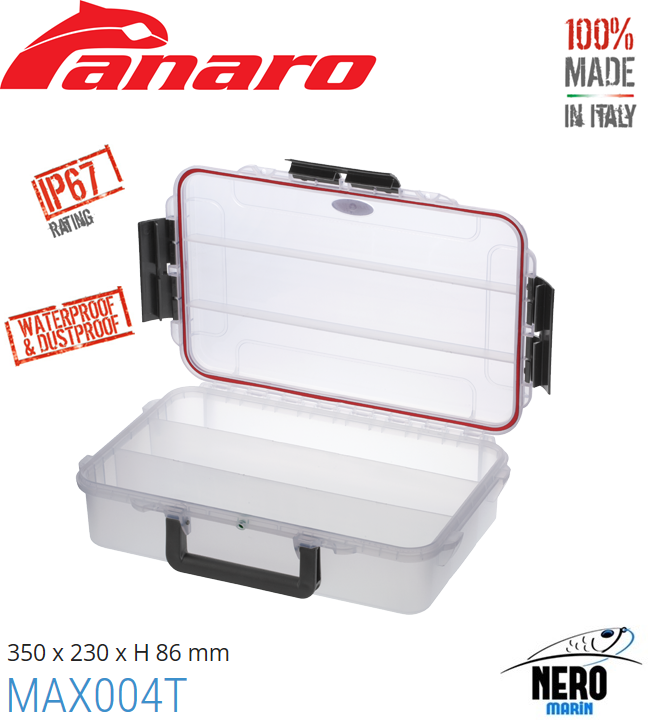 Panaro Max 004T Sızdırmaz Bölmeli Kutu 175*115*47mm.