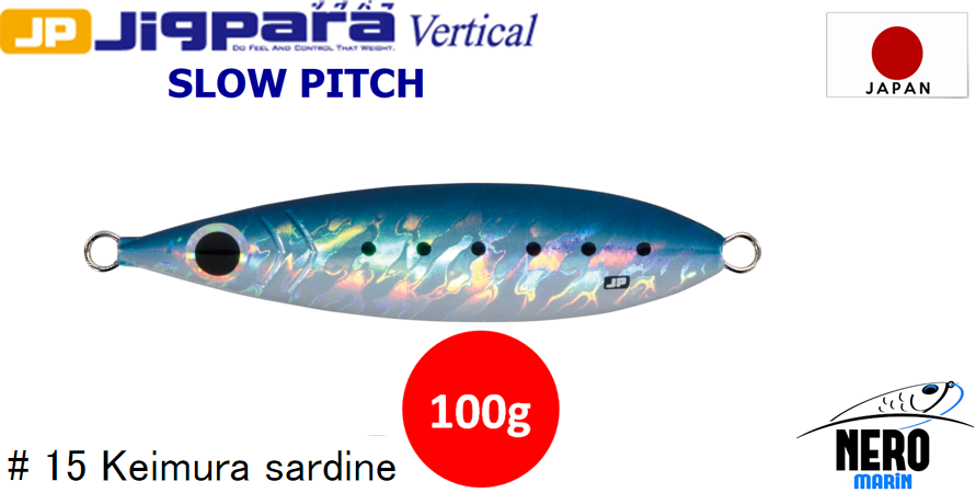 MC Jigpara Vertical Slow Pitch JPVSP-100gr #15 Keimura Sardine