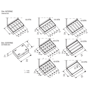 Panaro Art 101 Fly Kutu Blu 165*112*31mm.