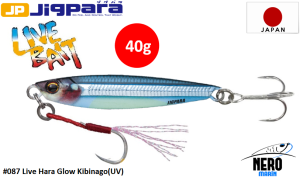 MC Jigpara Short JPS-40gr #87 Live Haraglow Kibinago (UV)