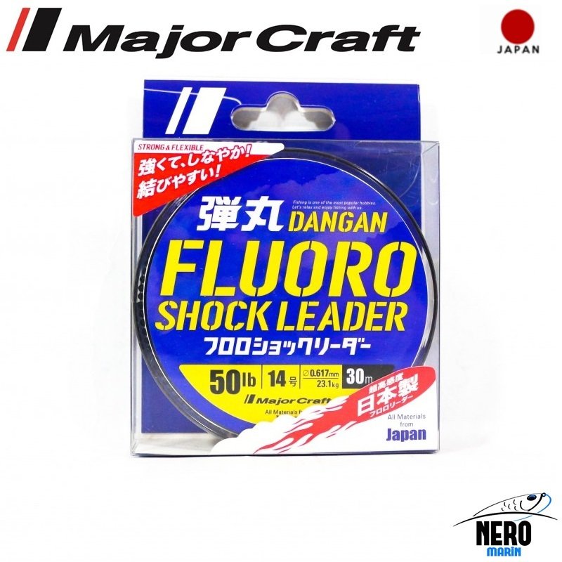 MC Dangan Fluoro Shock Leader DFL-14/0.617mm./50Lb/23.1kg/30mt