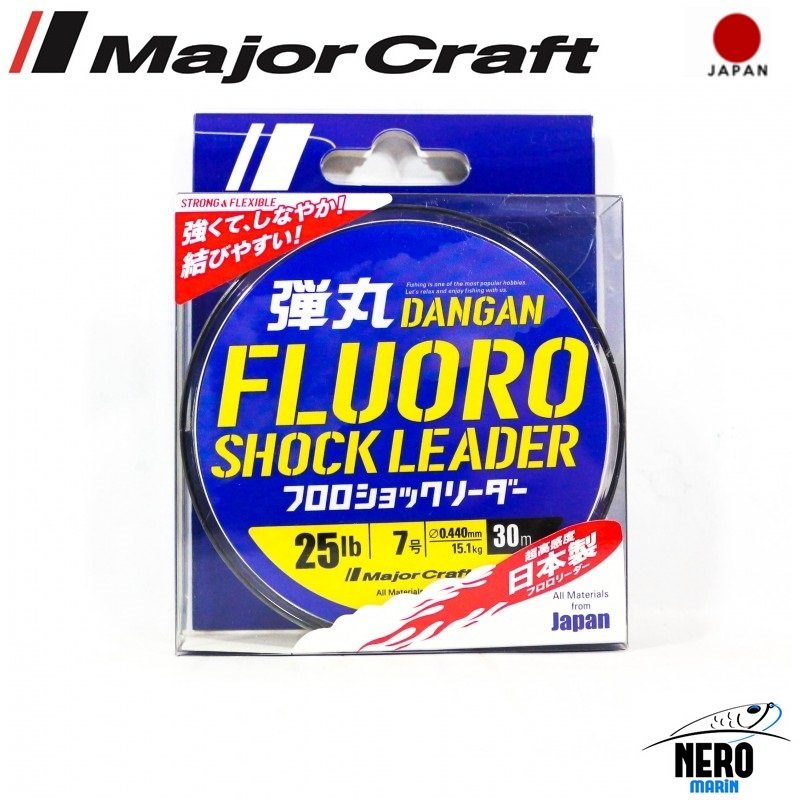 MC Dangan Fluoro Shock Leader DFL-7/0.44mm./25Lb/15.1kg./30mt.
