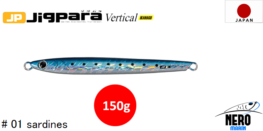 MC Jigpara Vertical Ikanago JPVIK-150gr #01 Iwashı