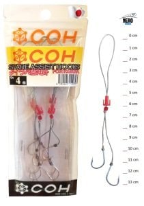 COH Tai Rubber Assist Hook İğne Silver Thin (4pcs. Pack)