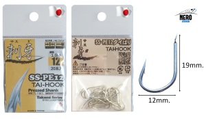 COH Tai Rubber High Carbon Hook İğne PE12 Silver Thin (12pcs. Pack)