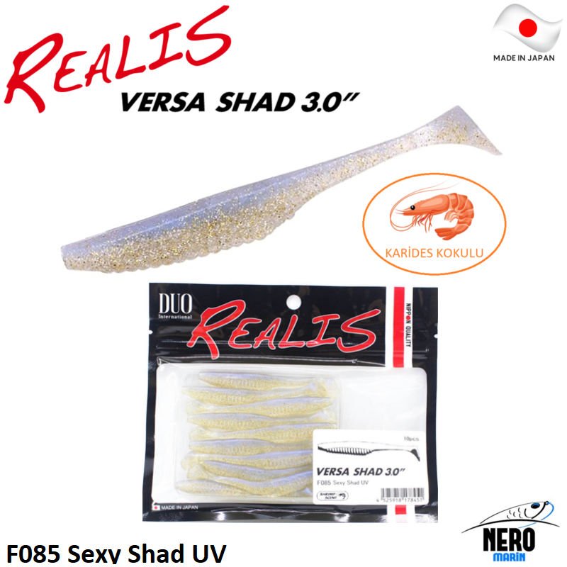 Duo Realis Versa Shad 3\'\' Silikon Yem F085 Sexy Shad UV