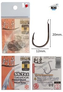 COH Tai Rubber High Carbon Hook İğne M black (13pcs. Pack)