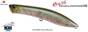 Realis Pencil Popper 148  GEA3006 / Ghost Minnow