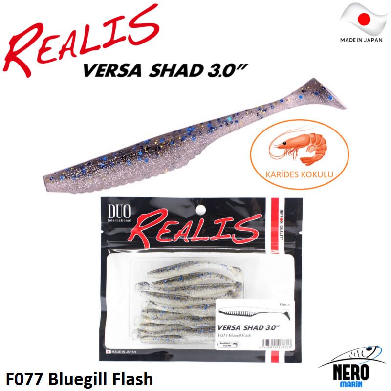 Duo Realis Versa Shad 3'' Silikon Yem F077 Bluegill Flash