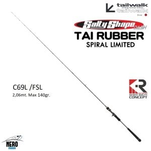 Tailwalk SSD Tai Rubber Full Solid Spiral C69L/FSL 2,06mt. / Max. 140gr.