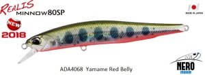 Realis Minnow 80SP ADA4068 / Yamame Red Belly