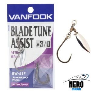 Vanfook Willow Blade BW-61F Fusso Black #3/0 (1+2hooks pack)