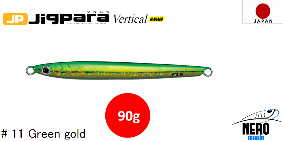 MC Jigpara Vertical Ikanago JPVIK-90gr #11 Green Gold