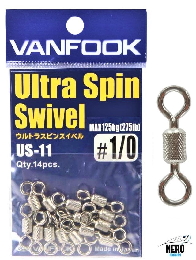 Vanfook Ultra Spin Swivel US-11 Silver #1/0 (14 pcs./pack)