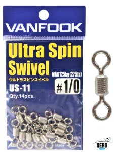 Vanfook Ultra Spin Swivel US-11 Silver #1/0 (14 pcs./pack)