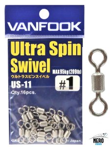 Vanfook Ultra Spin Swivel US-11 Silver #1 (16 pcs./pack)