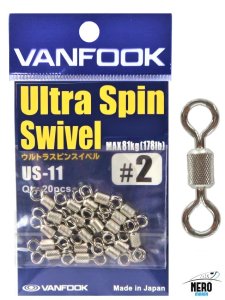 Vanfook Ultra Spin Swivel US-11 Silver #2 (20 pcs./pack)