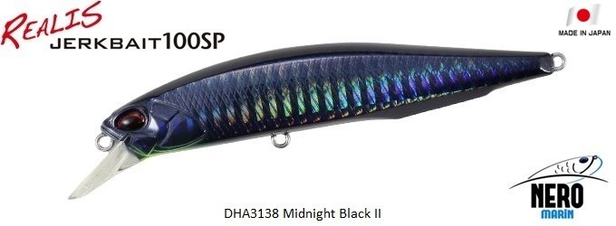 Realis Jerkbait 100SP  DHA3138 / Midnight Black II