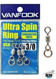 Vanfook Ultra Spin Ring USR-21 Silver #3/0 (3 pcs./pack)