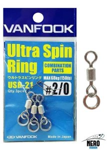 Vanfook Ultra Spin Ring USR-21 Silver #2/0 (3 pcs./pack)