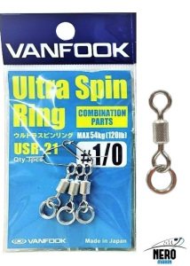 Vanfook Ultra Spin Ring USR-21 Silver #1/0 (3 pcs./pack)