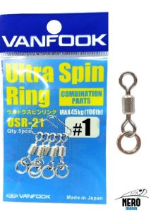 Vanfook Ultra Spin Ring USR-21 Silver #1 (5 pcs./pack)