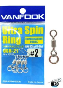 Vanfook Ultra Spin Ring USR-21 Silver #2 (5 pcs./pack)