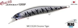 Realis Jerkbait 120SP MCC3124 Chrome Tiger