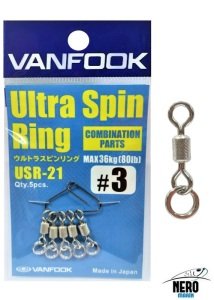 Vanfook Ultra Spin Ring USR-21 Silver #3 (5 pcs./pack)