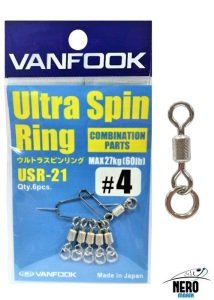 Vanfook Ultra Spin Ring USR-21 Silver #4 (6 pcs./pack)