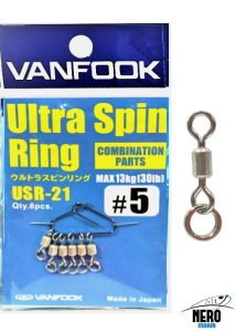 Vanfook Ultra Spin Ring USR-21 Silver #5 (6 pcs./pack)