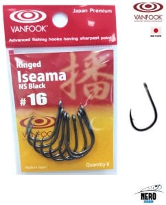 Vanfook Tek İğne Ringed Iseama NS Black #16 (8 pcs./pack)