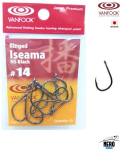 Vanfook Tek İğne Ringed Iseama NS Black #14 (10 pcs./pack)