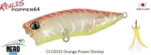 Realis Popper 64  CCC0332 Orange Prawn Shrimp