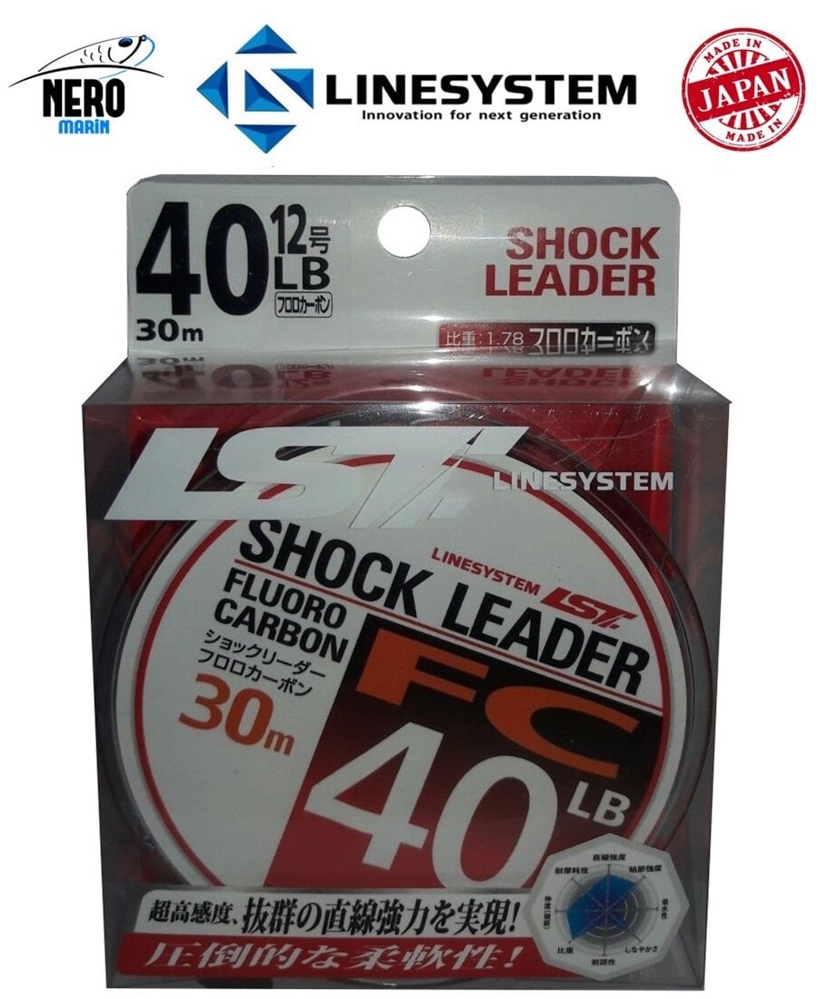 Linesystem Shock Leader FC 30mt. 40LB. 30 Mt.