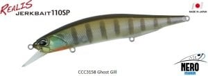 Realis Jerkbait 110SP  CCC3158 / Ghost Gill