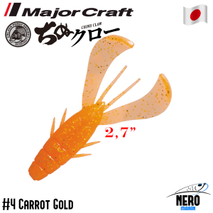 MC BKP-Claw Slilikon Yem 2.7 #004 CARROT GOLD