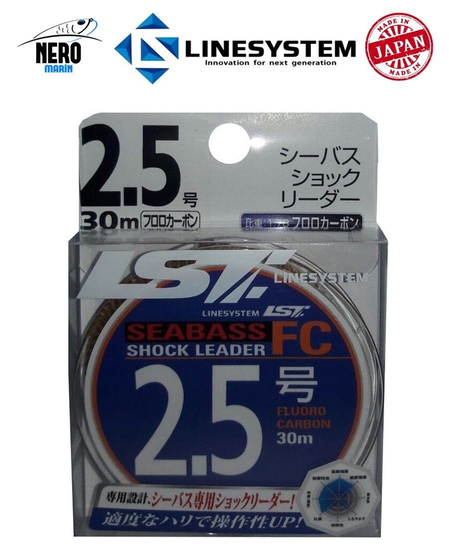 Linesystem Seabass Shock Leader FC 30mt. PE 2.5