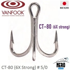 Vanfook 3' lü 6X Güçlü İğne CT-80 #5/0 (4 pcs./pack)