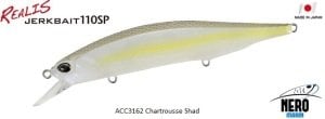 Realis Jerkbait 110SP  ACC3162 Chartrousse Shad