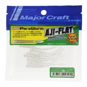 MC Para Worm PW-AJIFLAT 2.3'' #57 Clear Hollow Flake