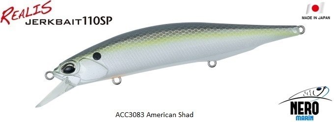Realis Jerkbait 110SP  ACC3083 / American Shad